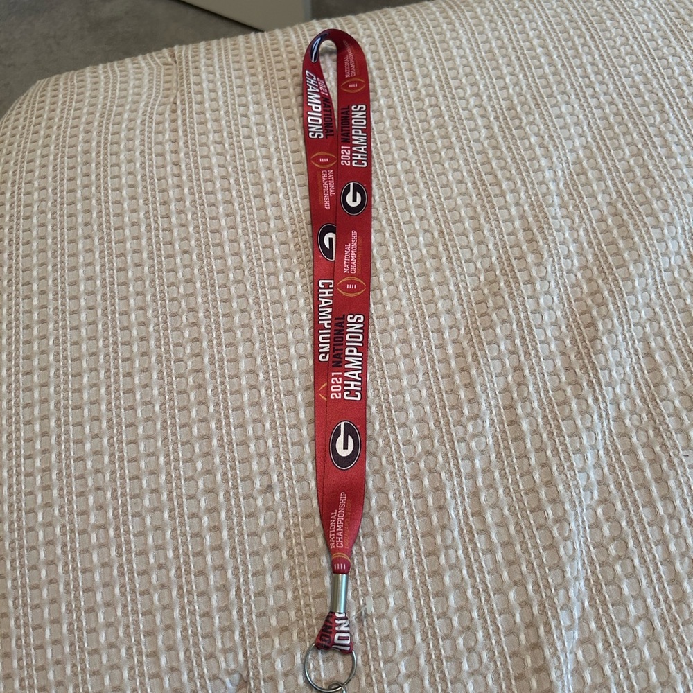 Georgia Bulldogs 2021 Champions Lanyard